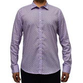 Neotrofits Casual Shirt Purple Polka dots