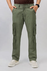 Explorer – 8 Pocket Cargo Trousers – Olive Green