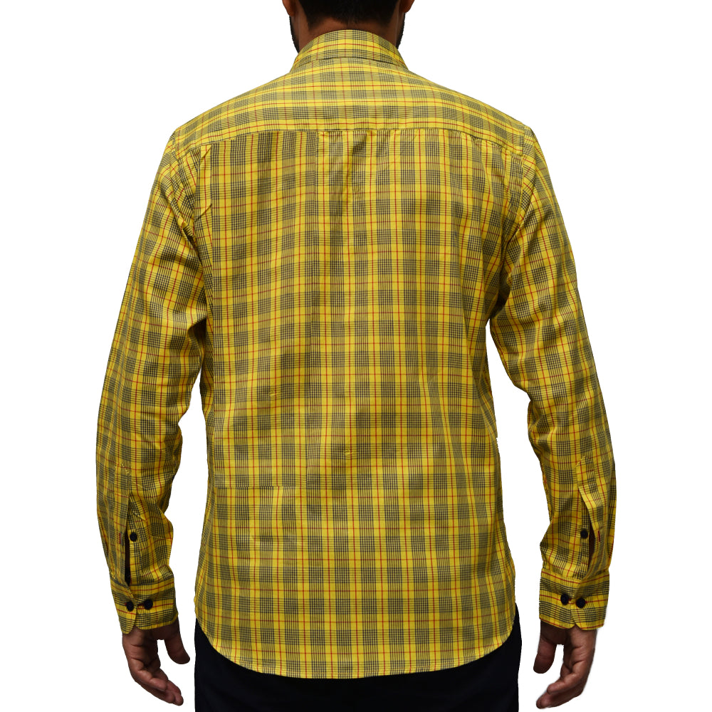 Neotrofits Casual Shirt Yellow Check