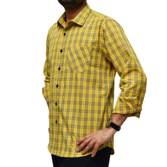 Neotrofits Casual Shirt Yellow Check