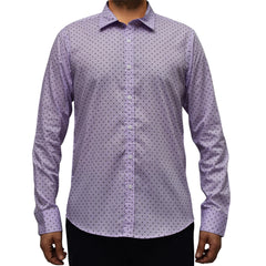 Neotrofits Casual Shirt Purple Polka dots