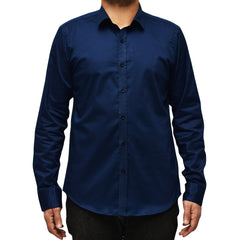Neotrofits Casual Shirt Navy Blue Plain