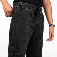 Ease – Denim Trousers 6 pocket – Black