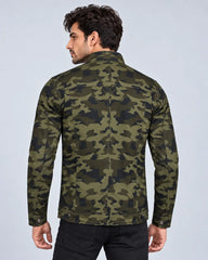 Men’s Quilted Camo Jacket – Green