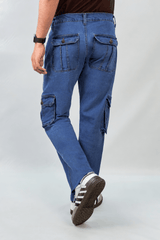 Urban – Cargo jeans Light Blue – Straight Fit