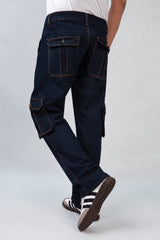 Urban – Cargo jeans Dark Blue – Straight Fit