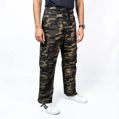Camo Trousers Dark Elasticated Belt