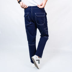 6 Pocket Cargo Trousers Blue