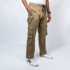Six Pocket Cargo Torusers Grey Khaki