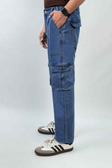 Urban – Cargo jeans Light Blue – Straight Fit
