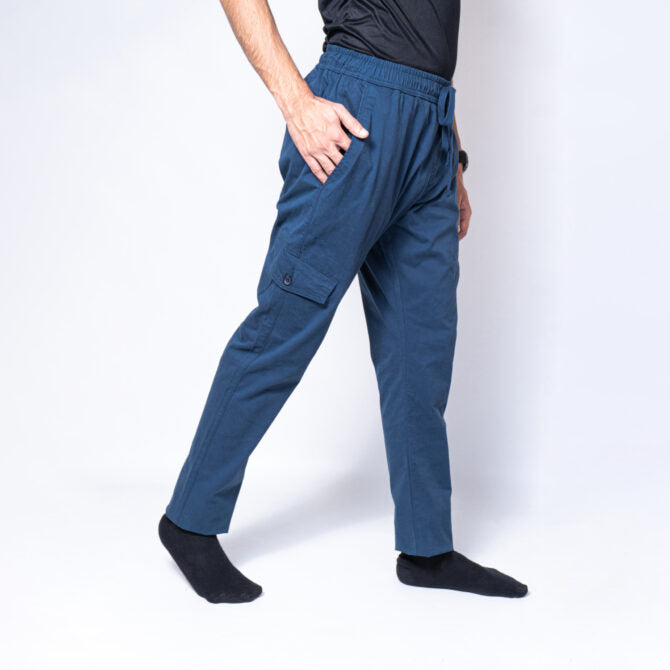 Neotrofits Cotton Cargo Trousers Blue