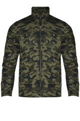 Men’s Quilted Camo Jacket – Green