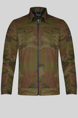 Men’s Quilted Camo Jacket – Khaki