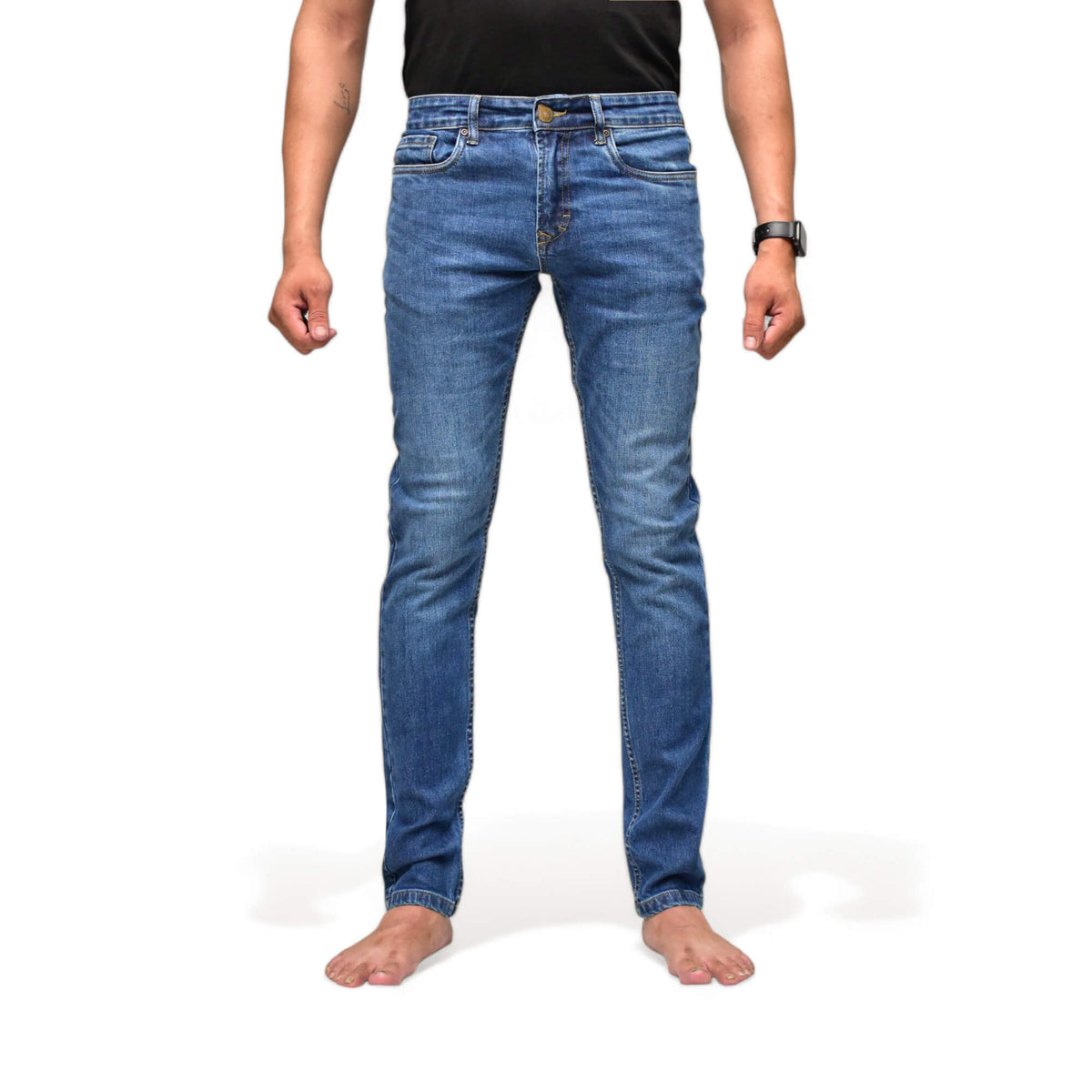 NeotroFits Slim Fit Jeans Mid Blue Basic