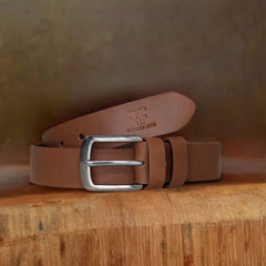 Natural Grain pullup Belt TAN