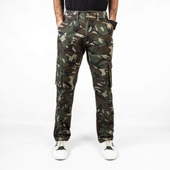 NeotroFits Cargo Trousers Camouflage (Straight Fit) Green