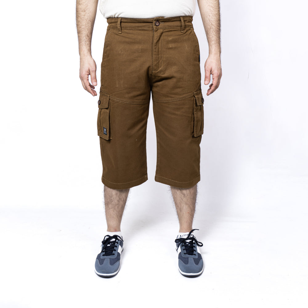 Ease – 3 Quarter Cargo Shorts – Brown
