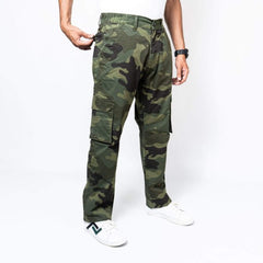 NeotroFits Cargo Trousers Camo (Straight Fit) Green