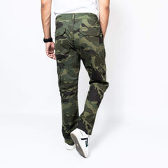NeotroFits Cargo Trousers Camo (Straight Fit) Green