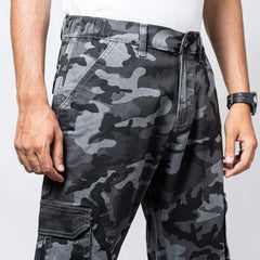 NeotroFits Cargo Trousers Camo (Straight Fit) Grey