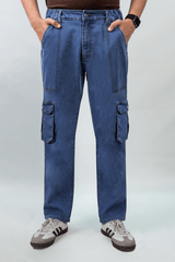 Urban – Cargo jeans Light Blue – Straight Fit