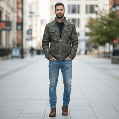 Camo Print Ripstop Men's Jacket with inner Lining